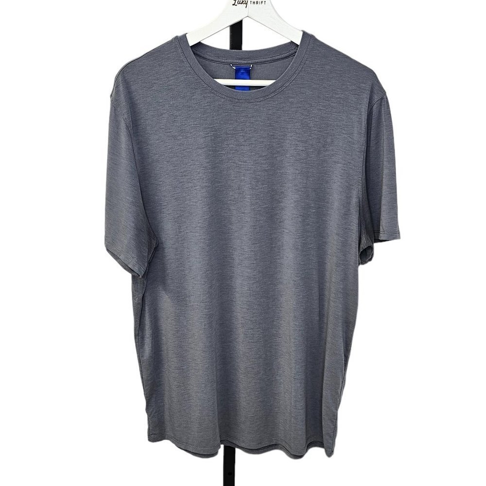 Kit & Ace Mens  Crew Neck T-Shirt Gray Blue Size Large